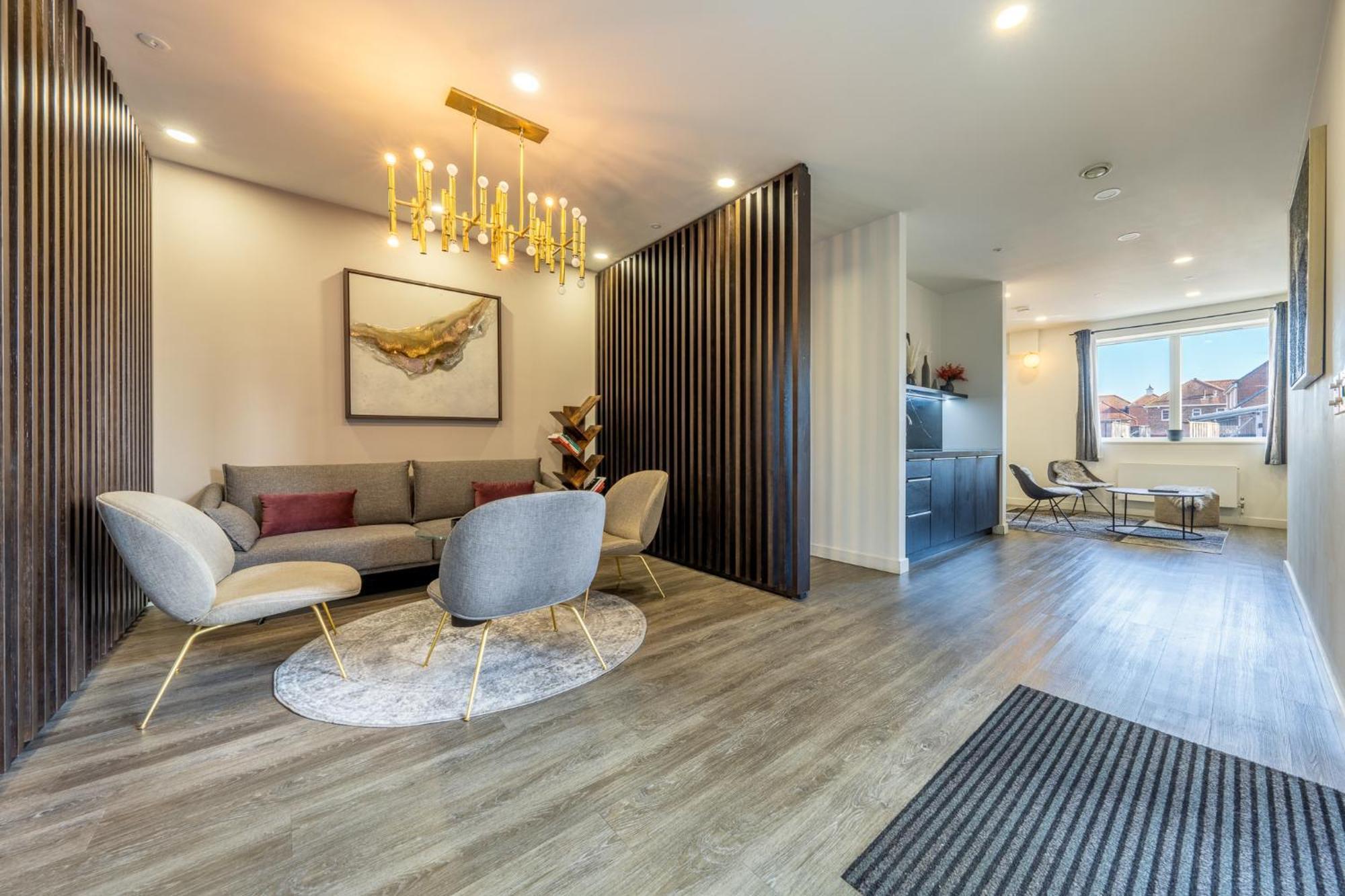 Luxury 1 Bedroom Serviced Apartment With Roof Terrace & Gym Stevenage Eksteriør billede